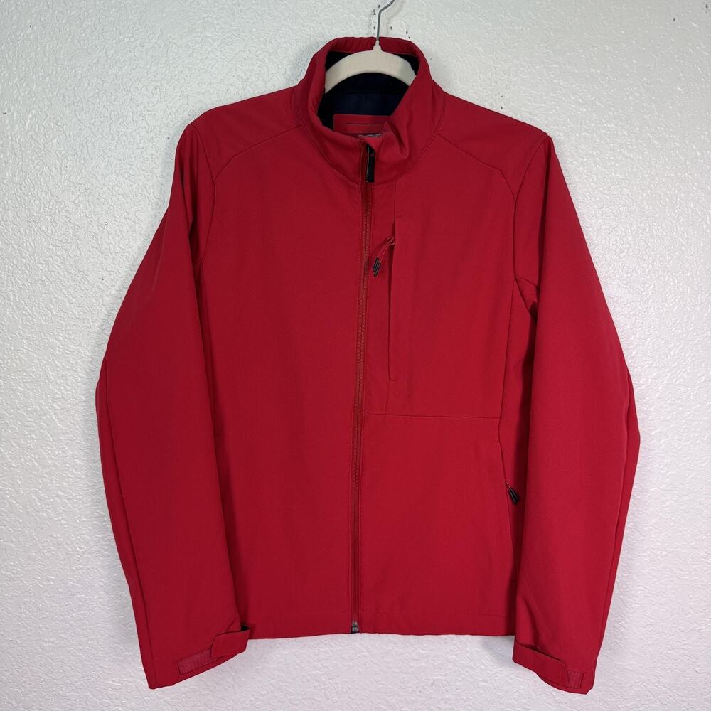 Chick-fil-A Team Style Jacket Mens Medium Red Softshell Full Zip Fleece Coat
